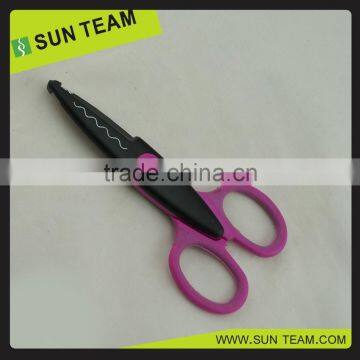 CS005 5-1/4" New Plastic Handle Paper Cutting Craft Scissors photo-3