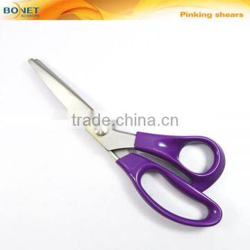 S21003S CE Certificated 9" Plastic Handle Pinking Shear Home Scissors Set photo-4
