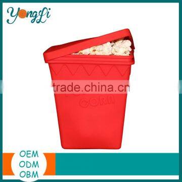 2016 New Products Microwave Popcorn Popper Silicone Snack Container