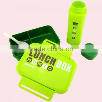 Plastic Lunch Box With Water Bottle photo-3