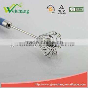 WCW032 Stainless Steel Rotary Egg Whisk, Egg Beater,Stainless Steel Wire Manual Whisk Rotary Egg Beater Hand Mixer Kitchen Gadge photo-4