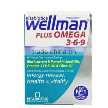 Vitabiotics Wellman Multivitamin Plus Omega 3, 6 & 9 - 56 Tablets (Pack of One)