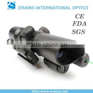 Tactical Compact 1.5-5X32 Riflescope Red/green Illuminated Mil-Dot Reticle With Side Attached Green Laser Scope Combo photo-2