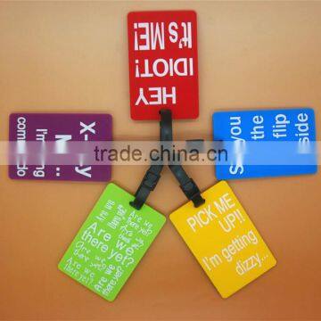 Silicone Hang Tags Cute Pvc Rubber Luggage Tag , Soft Silicone Pvc Luggage Tag photo-6