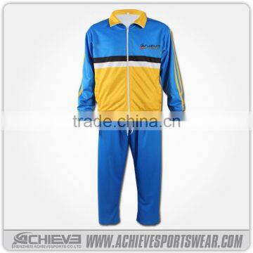 sublimation custom men and women winter tracksuit,fleece tracksuit