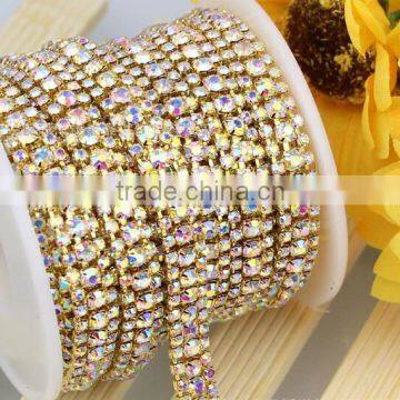 Best Price Strass Rope Rhinestone Cup Chain, Cristal Diamond Chains, Crystals Cupchains for Garment Design