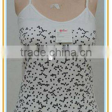 Fashionable Ladies' Singlet With Pattern