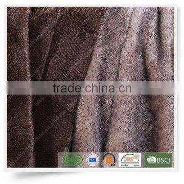 New Style Tip Dyed Faux Fur Blanket Throw Factory Price High Quality Wholesale photo-2
