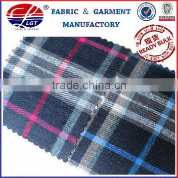 Casualwear 100% cotton flannel fabric /shirt fabric