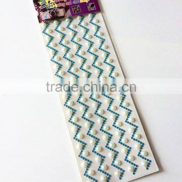 Colorful Mixed Pear And Rhinestone Sticker Sheet Acrylic Rhinestone Craft Sticker For Promotion Gifts photo-2