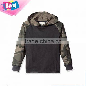 Children Pullover Hoodies Wholesale Boys Sweaters Hoodys Camo Contrast Color Hoodie Sweatshirt Custom Cotton Fleece photo-3