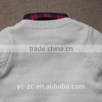 Custom Graphic Pullover Children's Sweaters With Collar photo-4