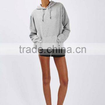 JXY Gray Slounch Hoodie for Women photo-2