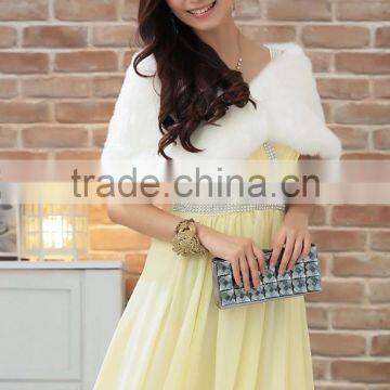 Wraps Faux Fur Bridal Wraps New Winter Wedding Microfiber Dress Fur Shawl Bride Plush Kanjian Warm Knot Bridesmaid Activities photo-5