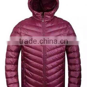 Fashion shiny nylon down jackets/men winter thick down jacket/mens down jackets with hoods