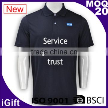 100% Polyester Eye mesh dry fit fabric sport polo shirt