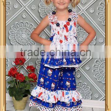 New Designs July 4th Clothes 4th of July Baby Clothes Wholesale Factory Price Clothing Manufacturers photo-2