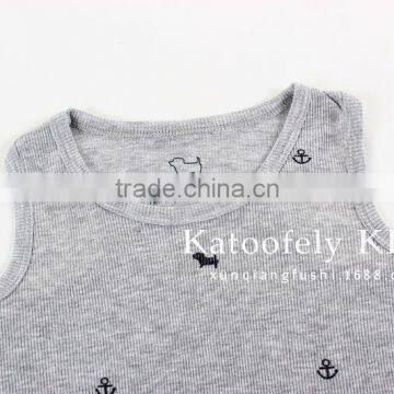 Wholesale Summer Sleeveless Cotton Boys Casual Children Tops photo-6