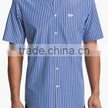 men's long sleeve stripe dress shirt