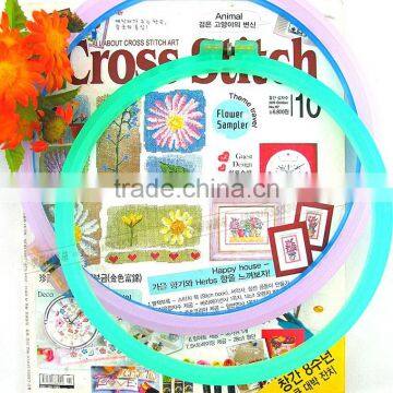 24 Plastic Hand Embroidery Cross Stitch Hoops