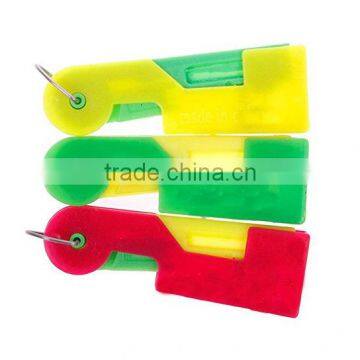 plastic automatic needle thread threader needle guider for sewing embroidery