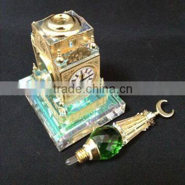 Wholesale Saudi Royal Makkah Clock Tower Crystal Model Manufacture For Makkah Souvenir photo-3