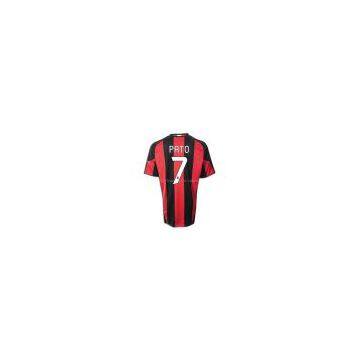 china wholesale Italian Club AC Milan pato #7 robinho #70 football Home 2010/2011 jersey jerseys