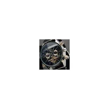 100g Silicone Mens Automatic Watch Silver Case With Tourbillion Cage