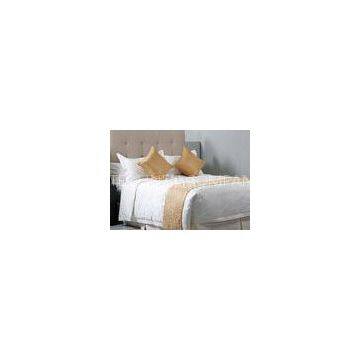 Jacquard Economic Hotel Bed Sheets Set with Bed Sheet , Duvet Cover and Pillow Cases