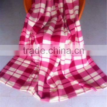 Block printing double-sided velvet blanket