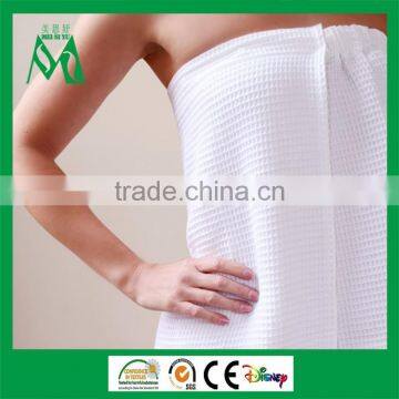 Top quality cotton bath skirt towel shower wrap for spa/hotel