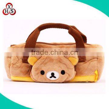 high quality OEM design manufacture soft children plush hand bag