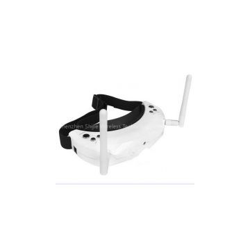 Hottest Sales White FPV Video Goggles 40CH 5.8G video glass 7-24V