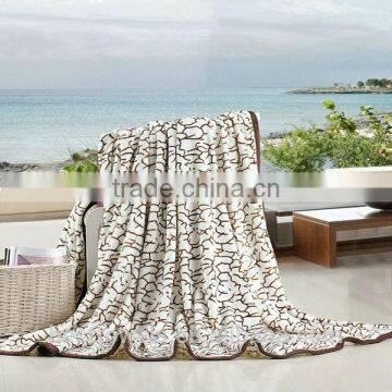 Wholesale 100% Polyester non-flammable mink flannel blanket