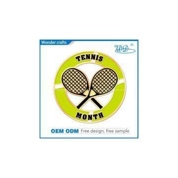 OEM custom design die stamping alloy imitational gold soft enamel tennis challenge coins