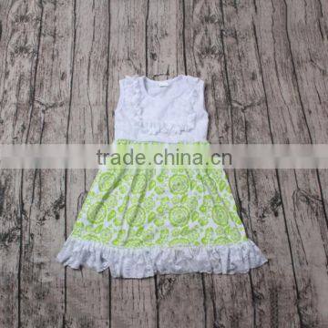 Yawoo wholesale girls sleeveless lace summer dresses baby frock design pictures