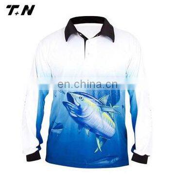 Breathable Polyester Long Sleeve Quick Dry Fishing Shirts