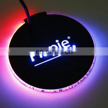 100*10mm good quality led coaster for bottle ABS led bottle coaster