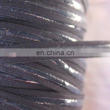 Black Silicone Satin Lingerie Bra Strap Stretch Sewing Elastic 1/2" Wide photo-2