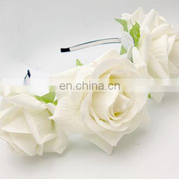 Pure white elegant flower crown headband for kids FH2222