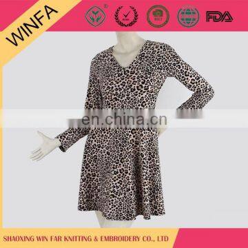 shaoxing winfar landy rayon print dress