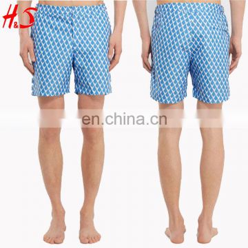 Man Apparal Fashion Style 100% Polyester Printed Swim Shorts