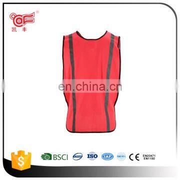 100%Ployester reflective safety vests with pockets for women KF-104-1