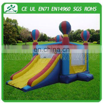 Playground used commercial inflatable bouncers with slide for sale