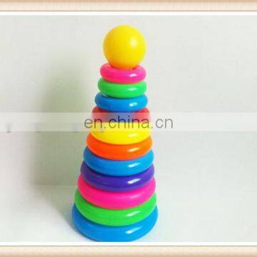 plastic toy rainbow ring toss game