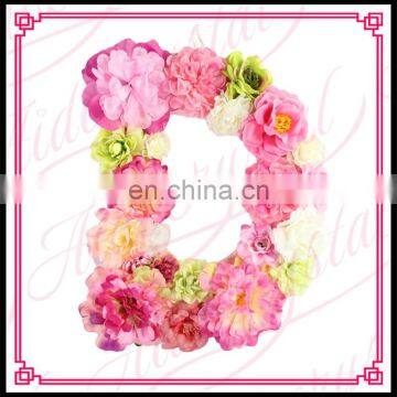 Aidocrystal 2017 New Design Cheap Floral Artificial Silk Flower Letters for Home Festive Decoration photo-4