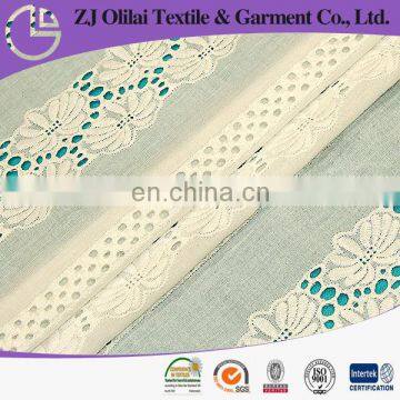 flower design cotton cutwork embroidery fabric for dresses