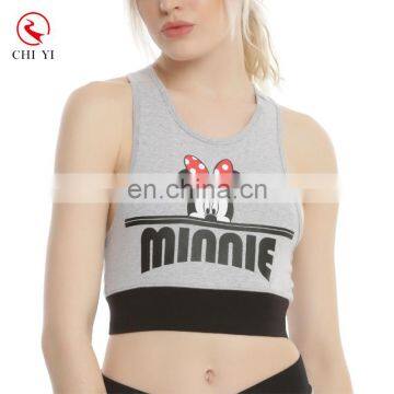 OEM Custom Cute Minnie Cartoon Teen Girls Sports Bra