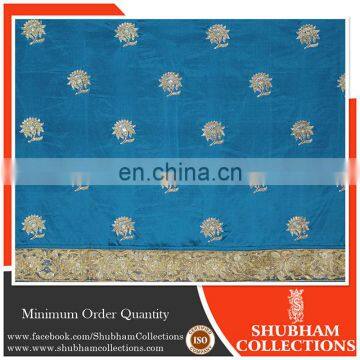 African Dubai Nigerian Sequins work Royal Blou George Fabric Wrapper Manufacturer