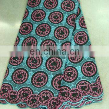 swiss embroidery cotton lace(A-40-1)